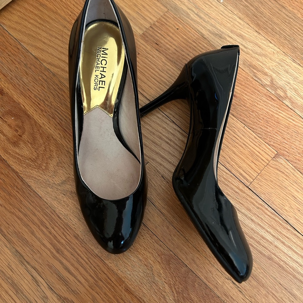 Michael Kors Black Patent Leather Heels